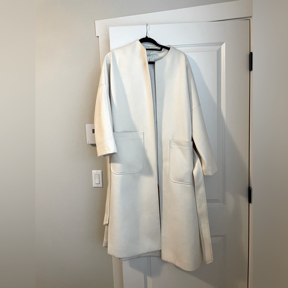 Long white jacket